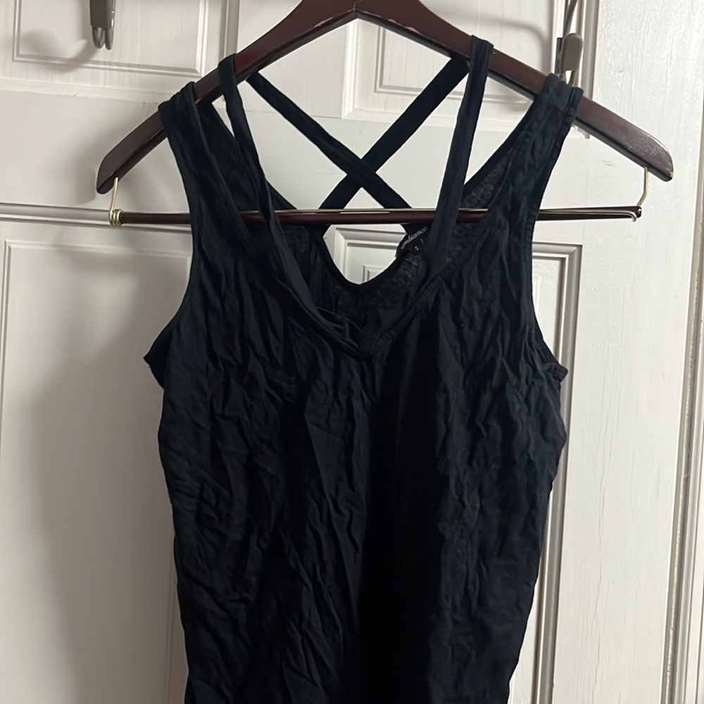 Black tank top